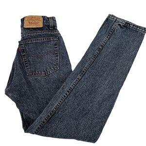 Vtg 80’s Mens Levi’s Blank Red Tab Dark Wash Jeans Sz 29x32 505 4865 Acid Washed